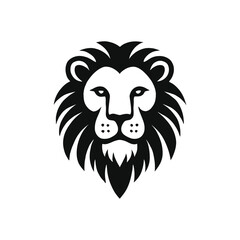 lion head silhouette vector art design
