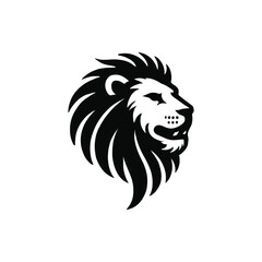 lion head silhouette vector art design
