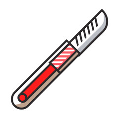 medical scalpel icon design