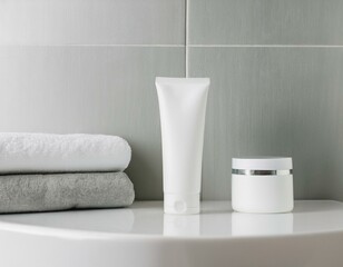 Creating a clean and modern aesthetic for this skincare packaging