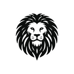 lion head silhouette vector art design
