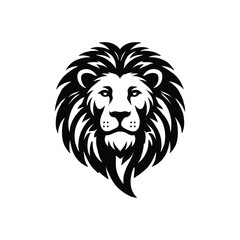 lion head silhouette vector art design
