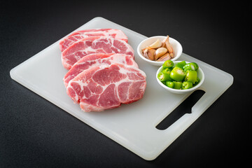 fresh pork neck raw or collar pork