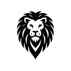 lion head silhouette vector art design
