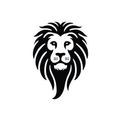 lion head silhouette vector art design
