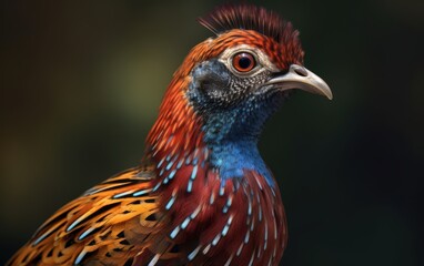 Fototapeta premium Close-Up of a Colorful Bird