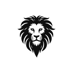 lion head silhouette vector art design
