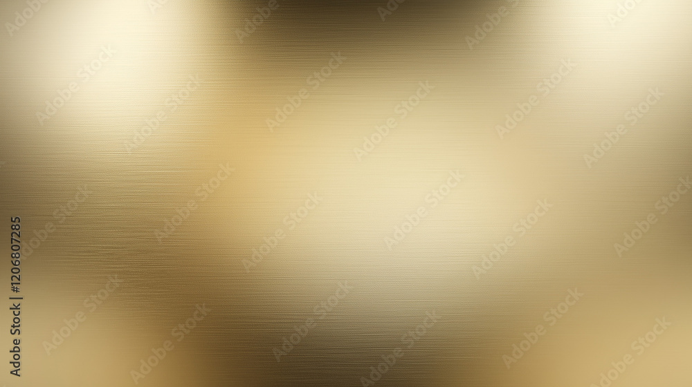 Poster Luxurious gold gradient background with metallic texture and reflective shiny surface, featuring soft warm light and elegant atmosphere, perfect for design, decoration, or copy space. High-resolution 