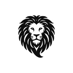 lion head silhouette vector art design
