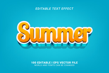 Summer Editable Text Effect Design