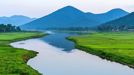 Serene River Landscape