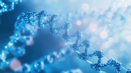 DNA helix on a blue background