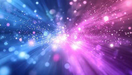 Obraz premium Abstract Blue and Pink Light Burst Background