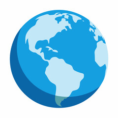 Globe planet icon  on white background.