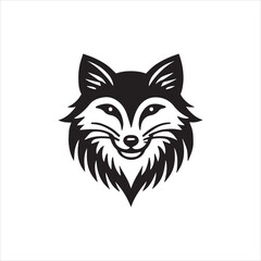 Set of fox logo vector illustration silhouette icon