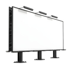 Blank Billboard isolated on transparent background