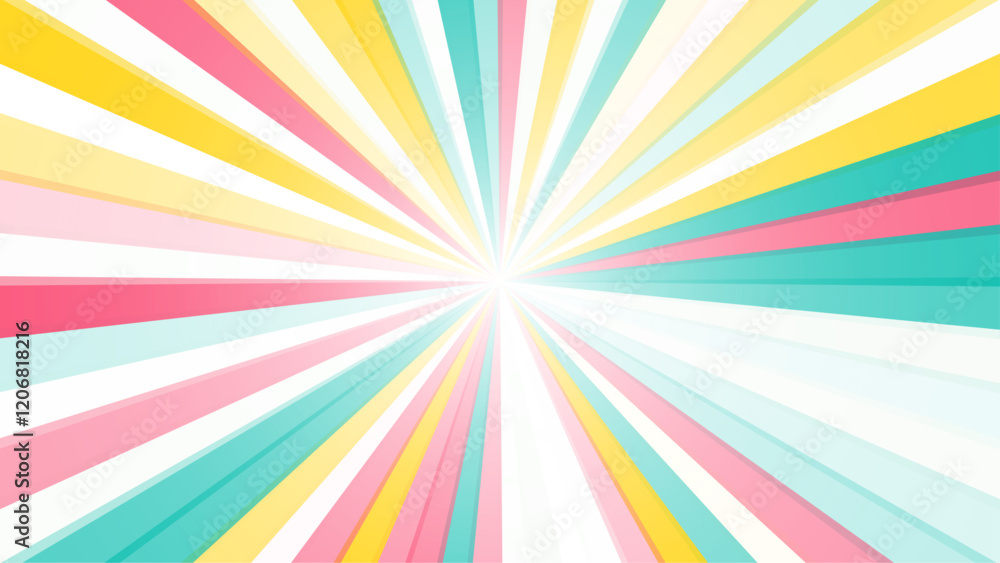 Wall mural exploding star burst texture japanese radius cartoon pattern abstract background. abstract backgroun