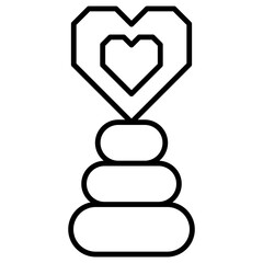 icon valentine line