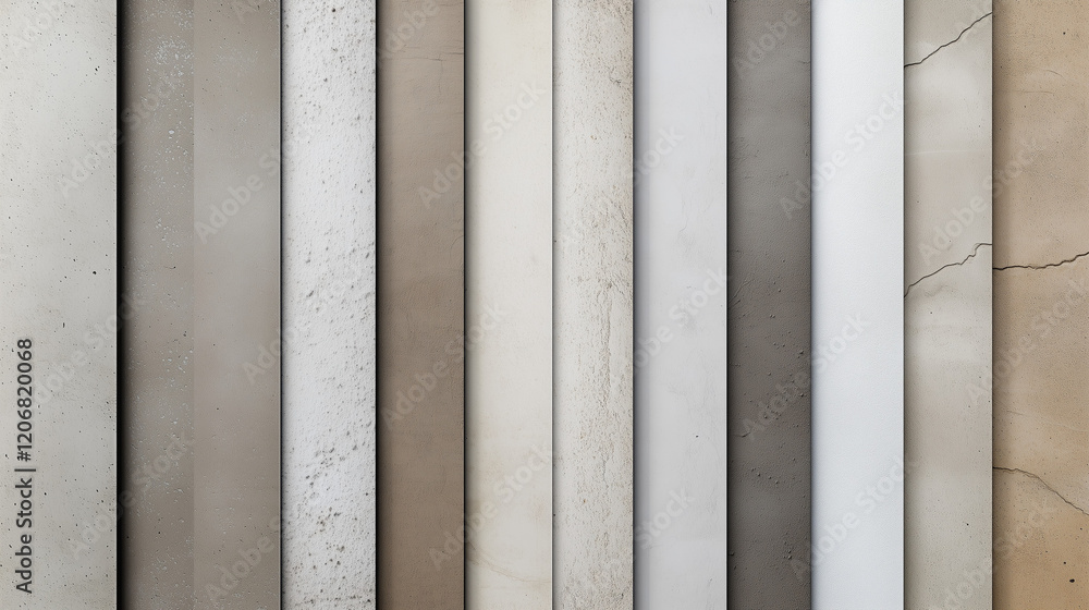 Poster neutral tones texture collection: a diverse array of neutral-toned textures, featuring various shade