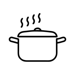 Cooking pot icon design