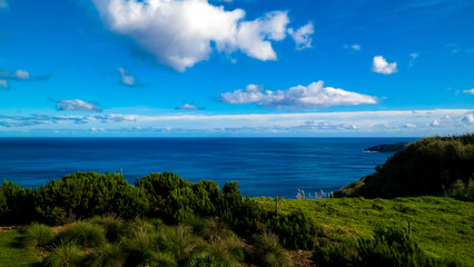 Beautiful view of coastal area on Sao Miguel island.