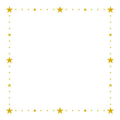 星　金色　フレーム　正方形　シンプル　ベクター