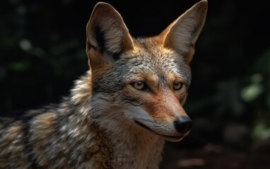 Fototapeta premium Close Up Portrait of a Coyote in the Wild