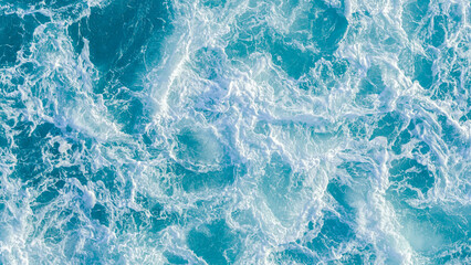 空から見た瀬戸内海の波