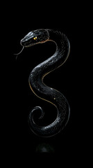 Obraz premium Intricate snake illustrations symbolizing year snake 2025 vibrant color floral pattern mystical element modern artistic style cultural decorative purpose artistic unique bold fierce wallpaper zodiac