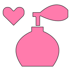 valentine icon with pink coloring