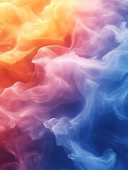 Fototapeta premium Colorful abstract smoke background creating stunning visual effect