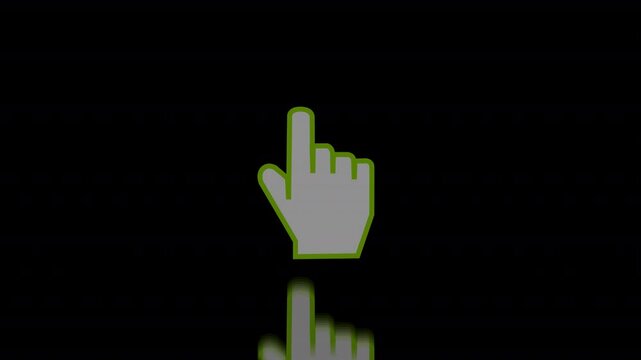 3d hand holding a pointer