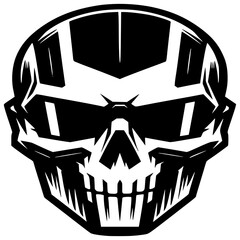 Cyber skull symbol