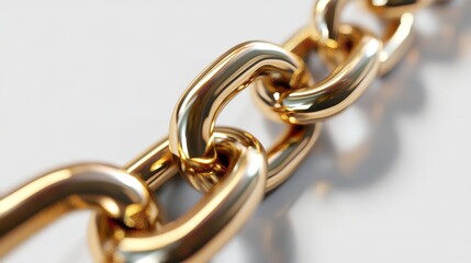 Fototapeta premium Stunning golden braided chain gleams against a dark backdrop, exuding luxury and opulence. Ai Generated.