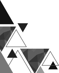 Black Triangle Low Poly Corner