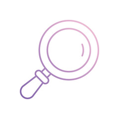 Magnifying Glass icon isolated on a white background. Vector illustration.