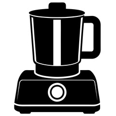  food processor silhouette vector illustration 