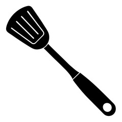 spatula silhouette vector illustration 