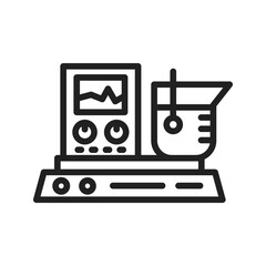 Measure Chemical icon vector image. Suitable for mobile apps, web apps and print media.