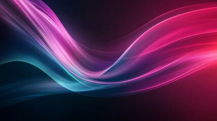 Abstract Pink Purple Blue Wave Particle Background