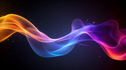 Fototapeta premium Abstract Colorful Wave Energy Flow Background