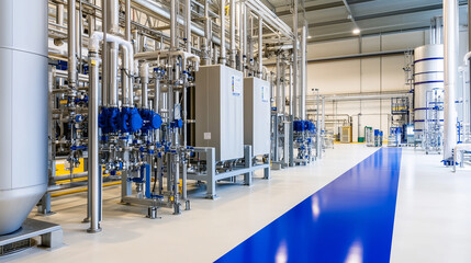 Modern Industrial Water Treatment Plant with Advanced Filtration and Purification System