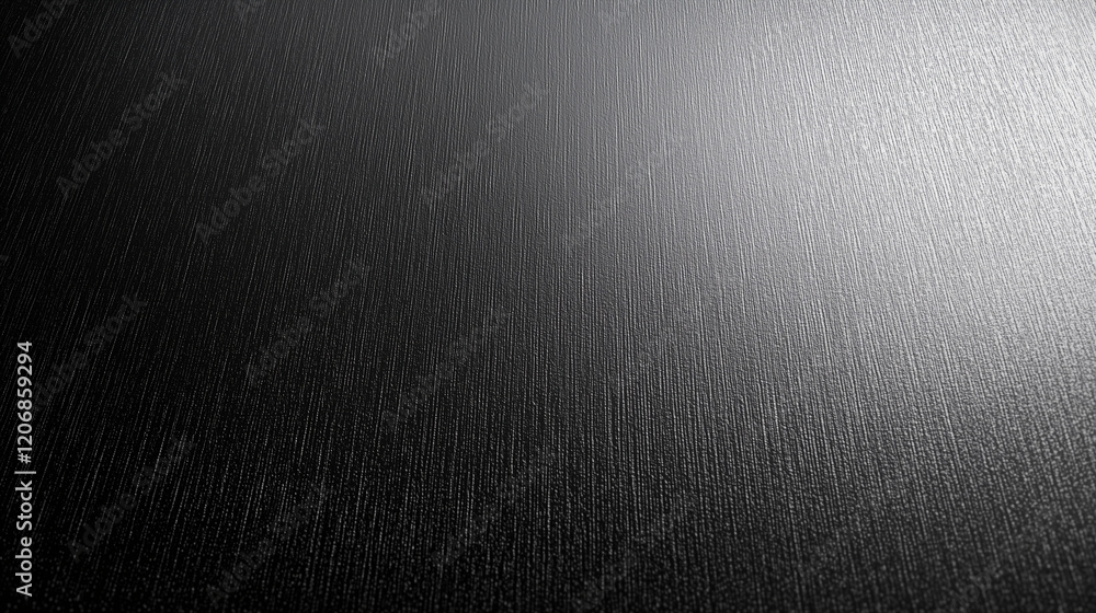 Poster Elegant black background with soft gradient and metallic texture, featuring a close-up view with high resolution and hyper-realistic details. Perfect for modern, minimalistic, or monochrome design con