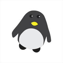 Vector illustration of penguin animal character