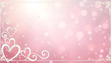 A Valentine&rsquo;s-themed background with glowing hearts, floral accents, and soft gradients, blending elegance and warmth to evoke love and romance. AI-generated.



