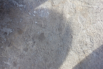 Abstract Sunlight Shadows on Rough Concrete Surface
