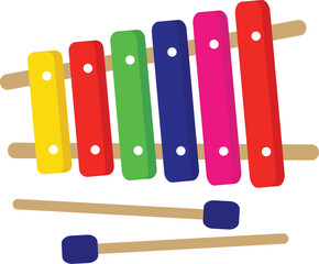 Toy Xylophone Illustration