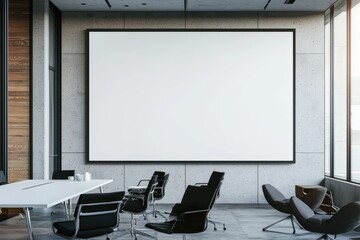 Clean black stand with signage offering practical applications for digital branding.