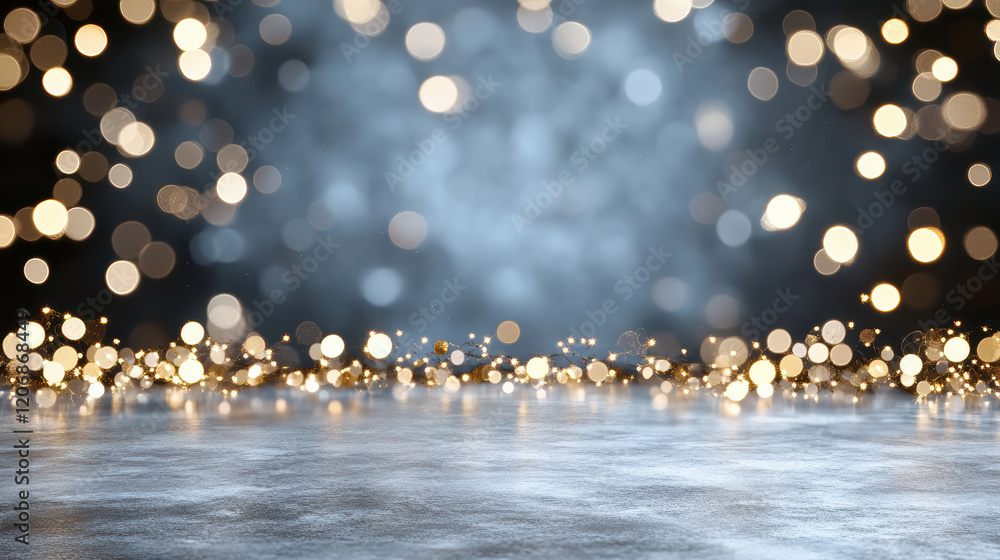 Aufkleber shimmering bokeh lights create magical atmosphere with soft glow