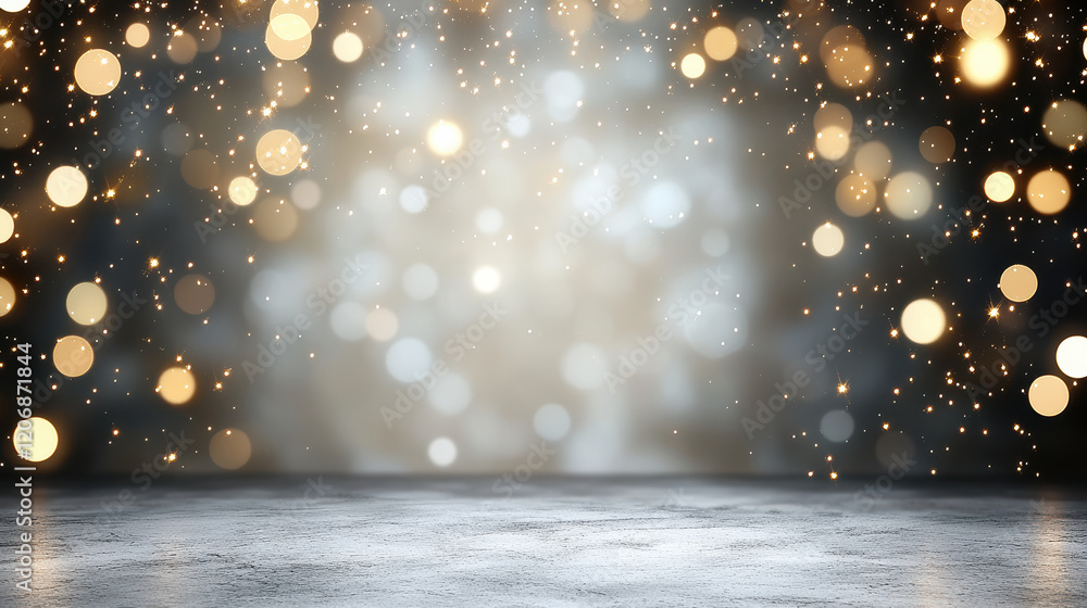Aufkleber soft glowing orbs create mystical atmosphere in abstract bokeh background